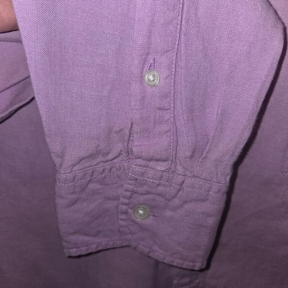 J. Crew X Baird McNutt Slim Fit Irish Linen Button-Down Shirt, Medium
